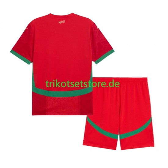 Marokko 2024 Kinder Trikotset Heim Kurzarm