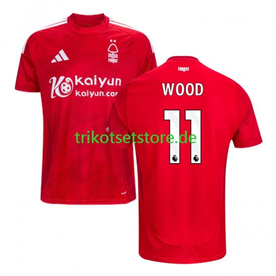 Nottingham Forest Chris Wood 11 2024-2025 Herren Trikot Heim Kurzarm
