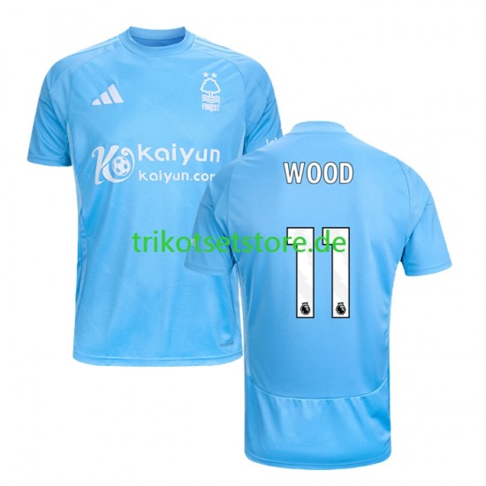Nottingham Forest Chris Wood 11 2024-2025 Herren Trikot Ausweich Kurzarm