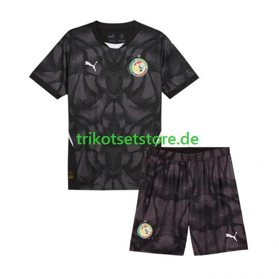 Senegal Torwart 2025 Kinder Trikotset Auswärts Kurzarm