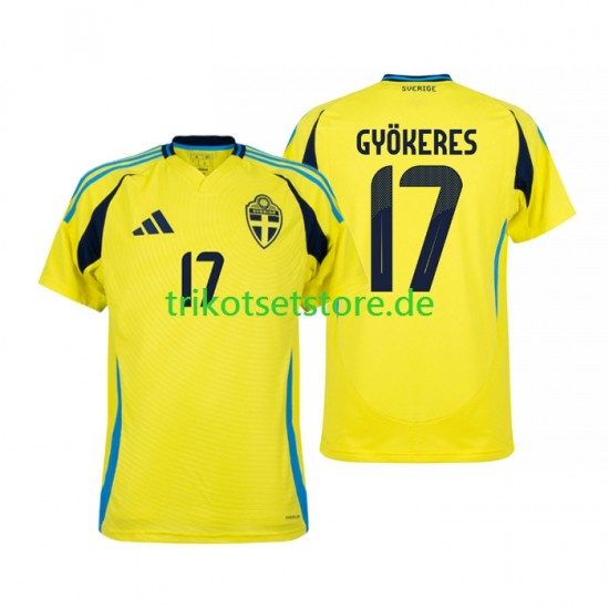Schweden Viktor Gyokeres 17 2024 Herren Trikot Heim Kurzarm