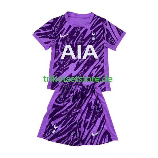 Tottenham Hotspur Torwart 2024-2025 Kinder Trikotset Ausweich Kurzarm