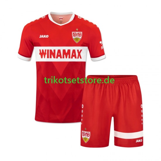 VfB Stuttgart 2024-2025 Kinder Trikotset Auswärts Kurzarm