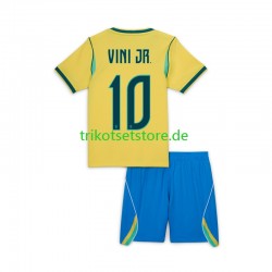Brasilien Vinicius Junior 10 World Cup 2026 Kinder Trikotset Heim Kurzarm