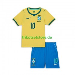 Brasilien Vinicius Junior 10 World Cup 2026 Kinder Trikotset Heim Kurzarm