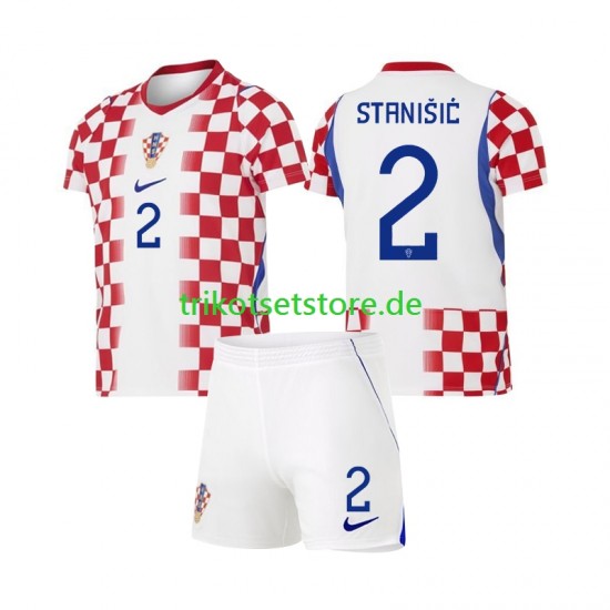 Kroatien Josip Stanisic 2 World Cup 2026 Kinder Trikotset Heim Kurzarm