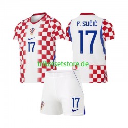 Kroatien Petar Sucic 17 World Cup 2026 Kinder Trikotset Heim Kurzarm