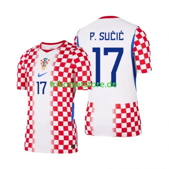 Kroatien Petar Sucic 17 World Cup 2026 Herren Trikot Heim Kurzarm