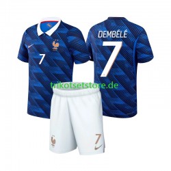 Frankreich Ousmane Dembele 7 World Cup 2026 Kinder Trikotset Heim Kurzarm