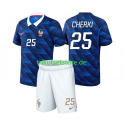 Frankreich Rayan Cherki 25 World Cup 2026 Kinder Trikotset Heim Kurzarm