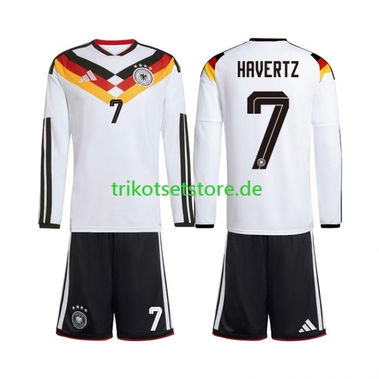 Deutschland Kai Havertz 7 World Cup 2026 Kinder Trikotset Heim Langarm