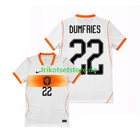 Niederlande Denzel Dumfries 22 World Cup 2026 Herren Trikot Auswärts Kurzarm