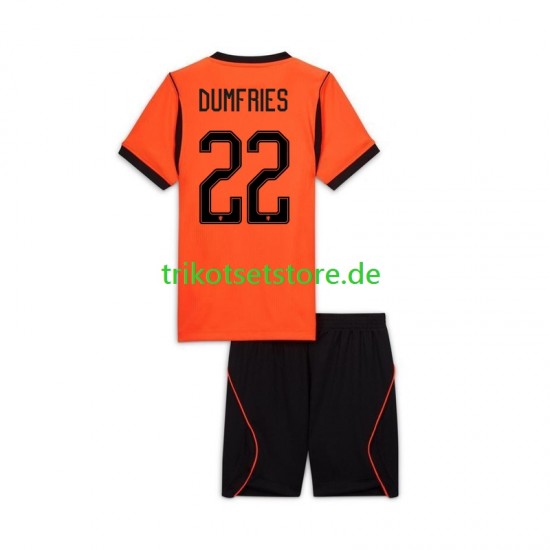 Niederlande Denzel Dumfries 22 World Cup 2026 Kinder Trikotset Heim Kurzarm