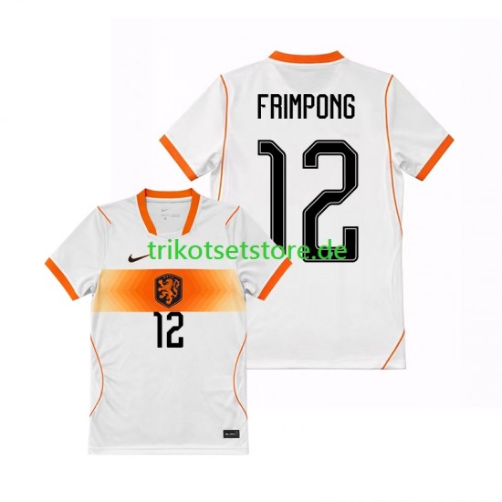Niederlande Jeremie Frimpong 12 World Cup 2026 Herren Trikot Auswärts Kurzarm