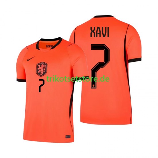 Niederlande Xavi Simons 7 World Cup 2026 Herren Trikot Heim Kurzarm