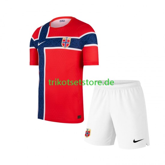 Norwegen World Cup 2026 Kinder Trikotset Heim Kurzarm