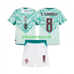 Portugal Bruno Fernandes 8 2026 2027 Kinder Trikotset Auswärts Kurzarm