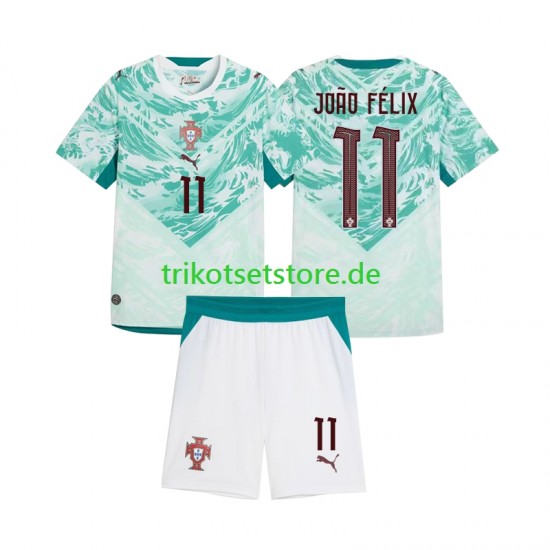 Portugal Joao Felix 11 2026 2027 Kinder Trikotset Auswärts Kurzarm