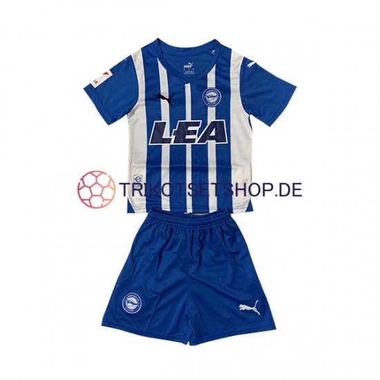 Deportivo Alaves 2023-2024 Kinder Trikotset Heim Kurzarm