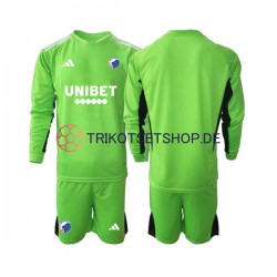 FC Kopenhagen 2023-2024 Torwart Kinder Trikotset Viertes Langarm