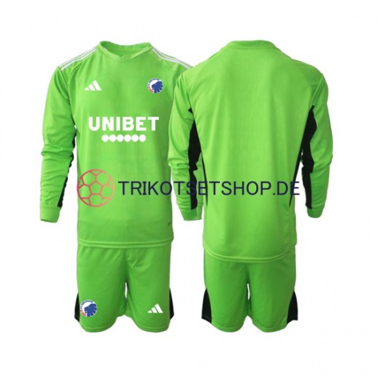 FC Kopenhagen 2023-2024 Torwart Kinder Trikotset Viertes Langarm