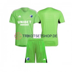 FC Kopenhagen 2023-2024 Torwart Kinder Trikotset Viertes Kurzarm