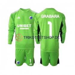 FC Kopenhagen GRABARA 1 2023-2024 Torwart Kinder Trikotset Viertes Langarm