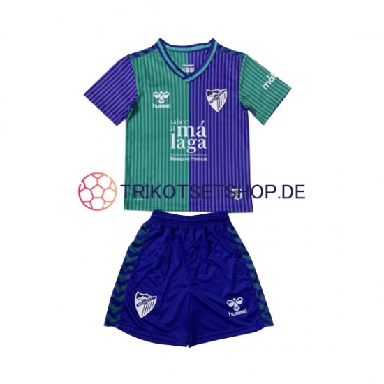 Málaga CF 2023-2024 Kinder Trikotset Auswärts Kurzarm