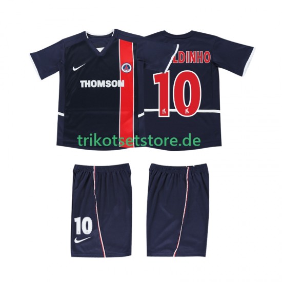 AC Mailand RONALDINHO 10 Retro 2002 2003 Kinder Trikotset Heim Kurzarm