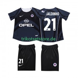 AC Mailand RONALDINHO 10 Retro 2002 2003 Kinder Trikotset Ausweich Kurzarm