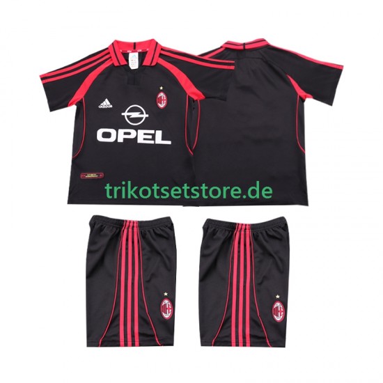 AC Mailand Retro 2000 2001 Kinder Trikotset Ausweich Kurzarm