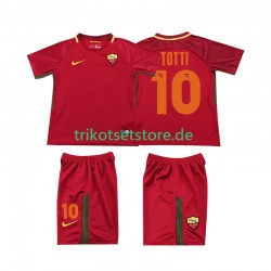 AS Rom Totti 10 Retro 2017-2018 Kinder Trikotset Heim Kurzarm