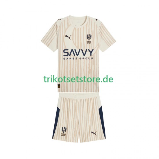 Al-Hilal CWC 2025-2026 Kinder Trikotset Auswärts Kurzarm
