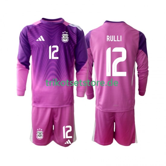 Argentinien Torwart Geronimo Rulli 12 2025 Kinder Trikotset Heim Langarm