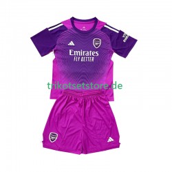 Arsenal Torwart 2025-2026 Kinder Trikotset Ausweich Kurzarm
