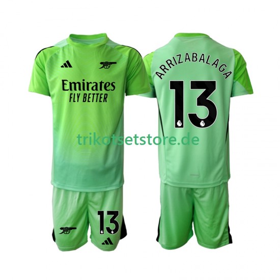 Arsenal Torwart Kepa Arrizabalaga 13 2025-2026 Kinder Trikotset Auswärts Kurzarm