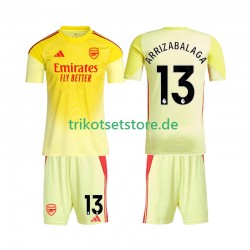 Arsenal Torwart Kepa Arrizabalaga 13 2025-2026 Kinder Trikotset Heim Kurzarm