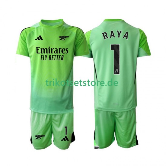Arsenal Torwart Raya 1 2025-2026 Kinder Trikotset Auswärts Kurzarm