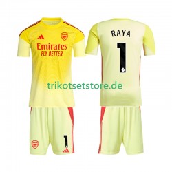 Arsenal Torwart Raya 1 2025-2026 Kinder Trikotset Heim Kurzarm