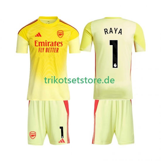 Arsenal Torwart Raya 1 2025-2026 Kinder Trikotset Heim Kurzarm