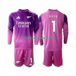 Arsenal Torwart Raya 1 2025-2026 Kinder Trikotset Ausweich Langarm