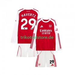 Arsenal Kai Havertz 29 2025-2026 Kinder Trikotset Heim Langarm