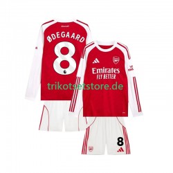Arsenal Martin Odegaard 8 2025-2026 Kinder Trikotset Heim Langarm