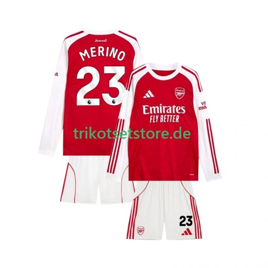 Arsenal Merino 23 2025-2026 Kinder Trikotset Heim Langarm