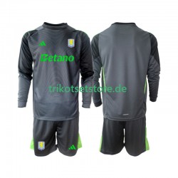 Aston Villa Torwart 2025-2026 Kinder Trikotset Heim Langarm