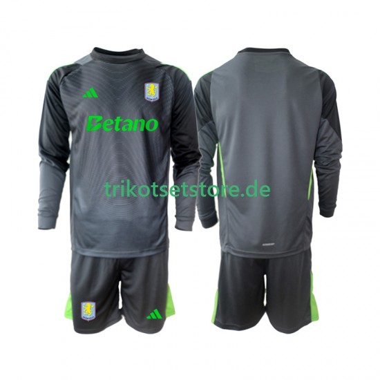 Aston Villa Torwart 2025-2026 Kinder Trikotset Heim Langarm