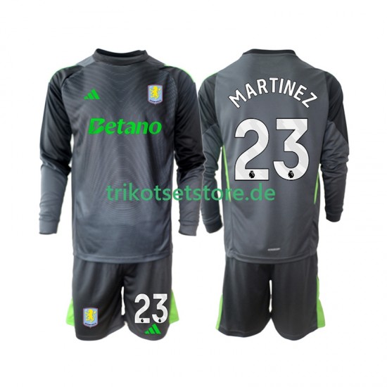 Aston Villa Torwart Emiliano Martinez 23 2025-2026 Kinder Trikotset Heim Langarm