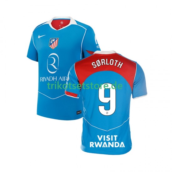 Atlético Madrid Alexander Sorloth 9 2025-2026 Herren Trikot Ausweich Kurzarm