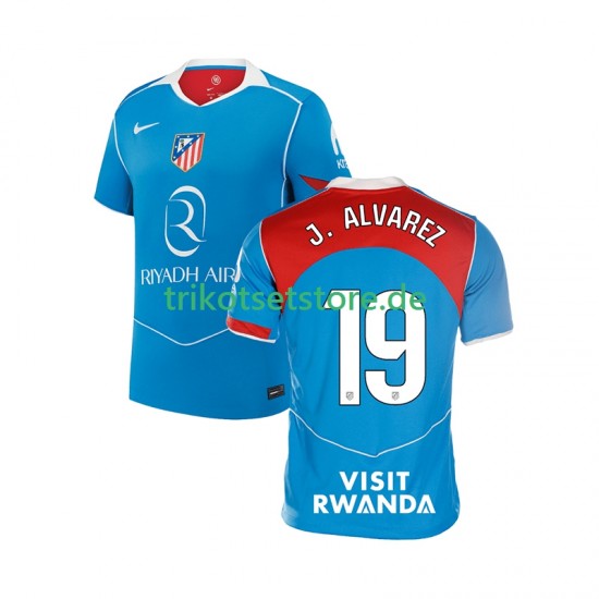 Atlético Madrid Julian Alvarez 19 2025-2026 Herren Trikot Ausweich Kurzarm