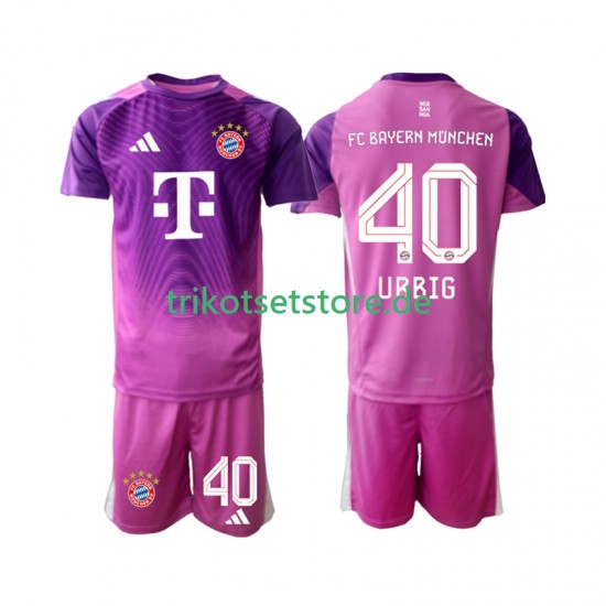 FC Bayern München Torwart Jonas Urbig 40 2025-2026 Kinder Trikotset Viertes Kurzarm